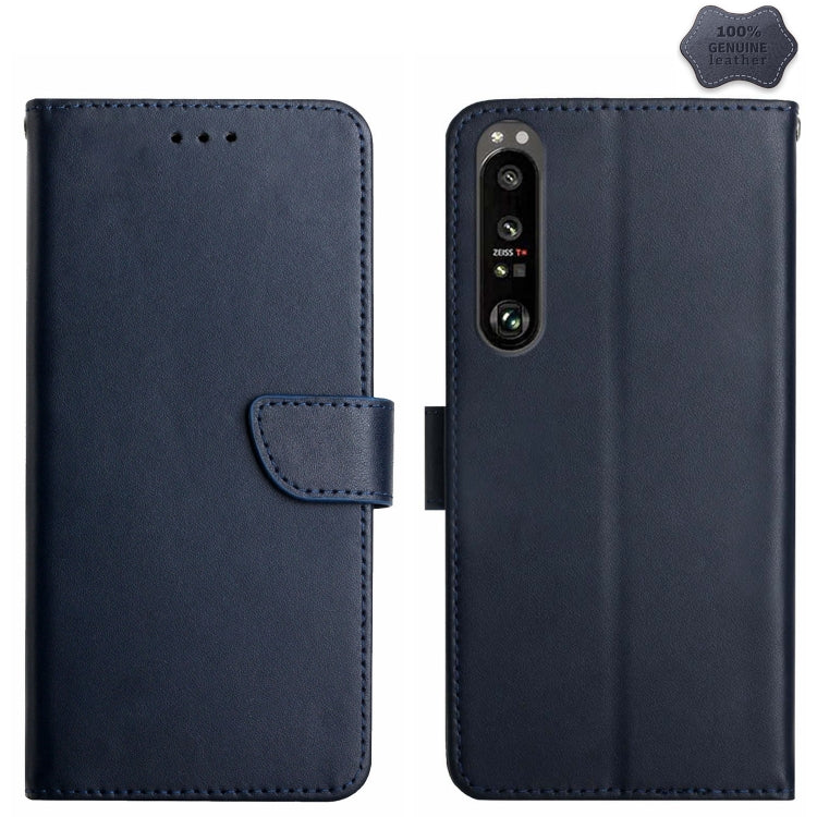 Genuine Leather Fingerprint-proof Horizontal Flip Phone Case, For Sony Xperia 10 VI, For Sony Xperia 1 VI, For Sony Xperia 5 V