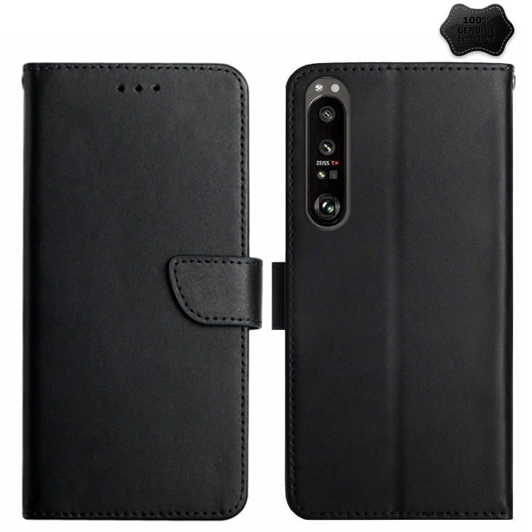 Genuine Leather Fingerprint-proof Horizontal Flip Phone Case, For Sony Xperia 10 VI, For Sony Xperia 1 VI, For Sony Xperia 5 V