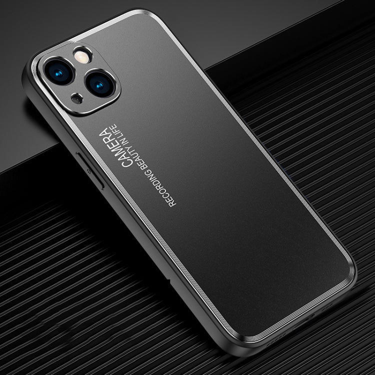 Frosted Metal Phone Case, For iPhone 15 Plus, For iPhone 15