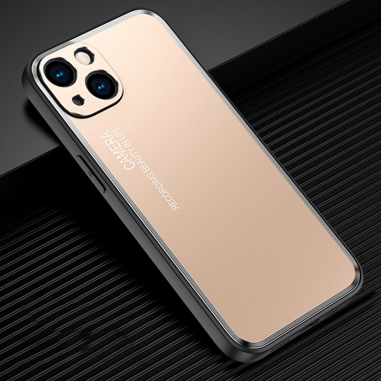 Frosted Metal Phone Case, For iPhone 15 Plus, For iPhone 15