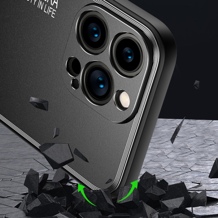 Frosted Metal Phone Case, For iPhone 15 Plus, For iPhone 15