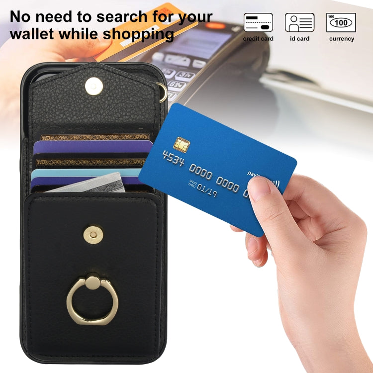 Ring Holder RFID Card Slot Phone Case, For iPhone 16 Pro Max, For iPhone 16 Pro, For iPhone 16 Plus, For iPhone 16, For iPhone 15 Pro Max, For iPhone 15 Pro