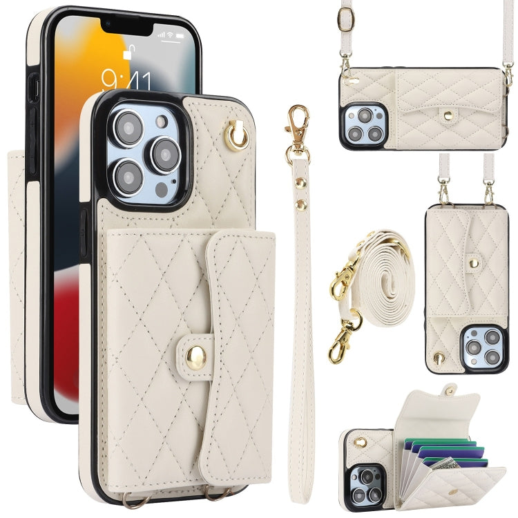 Crossbody Rhombic Horizontal Wallet Leather Phone Case