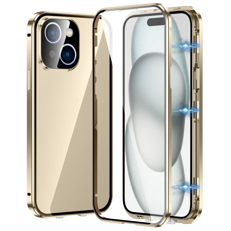 Magnetic Double-buckle HD Tempered Glass Phone Case