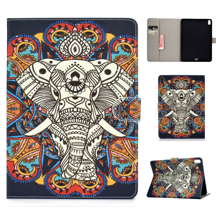 Colored Drawing Pattern Horizontal Flip PU Leather Case with Holder & Card Slot & Sleep / Wake-up Function, For iPad Pro 10.5 inch, For iPad Pro 11 (2020), For iPad Pro 11 (2018), For iPad 10.2