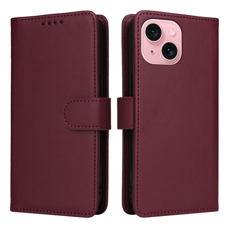 BETOPNICE BN-005 2 in 1 Detachable Imitate Genuine Leather Phone Case, For iPhone 15 Plus, For iPhone 15, For iPhone 14 Plus, For iPhone 13 / 14, For iPhone 14 Pro, For iPhone 14 Pro Max