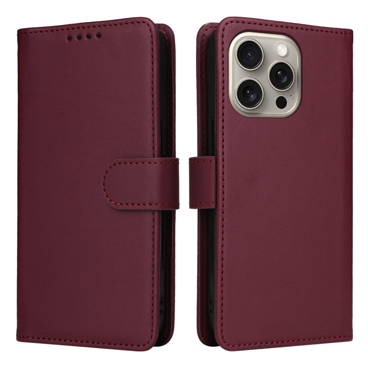 BETOPNICE BN-005 2 in 1 Detachable Imitate Genuine Leather Phone Case, For iPhone 16 Pro Max, For iPhone 16 Pro, For iPhone 16 Plus, For iPhone 16, For iPhone 15 Pro Max, For iPhone 15 Pro