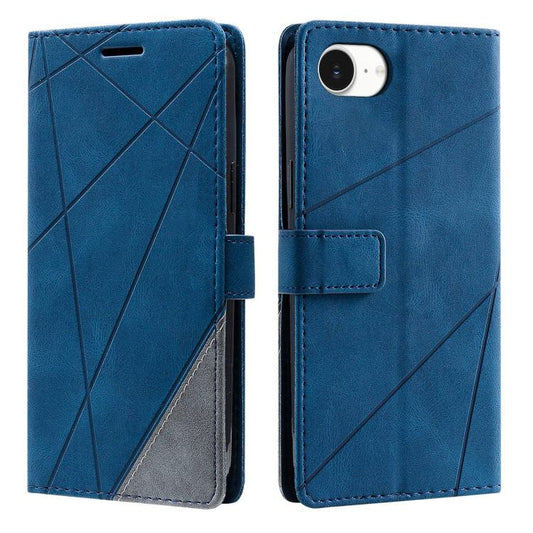 Skin Feel Splicing Leather Phone Case, For iPhone 16e, For iPhone 16 Pro Max, For iPhone 16 Pro, For iPhone 16 Plus