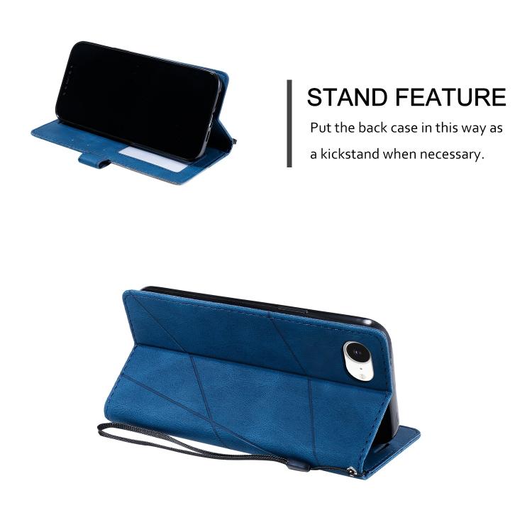 Skin Feel Splicing Leather Phone Case, For iPhone 16e, For iPhone 16 Pro Max, For iPhone 16 Pro, For iPhone 16 Plus