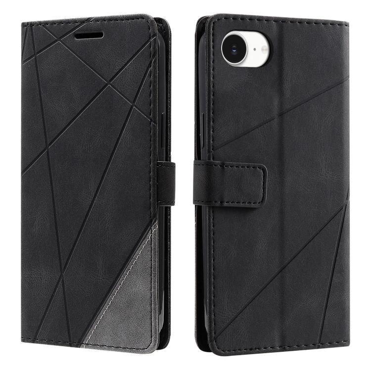 Skin Feel Splicing Leather Phone Case, For iPhone 16e, For iPhone 16 Pro Max, For iPhone 16 Pro, For iPhone 16 Plus