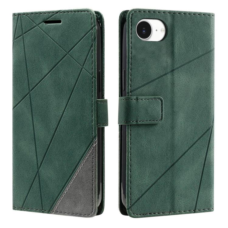 Skin Feel Splicing Leather Phone Case, For iPhone 16e, For iPhone 16 Pro Max, For iPhone 16 Pro, For iPhone 16 Plus
