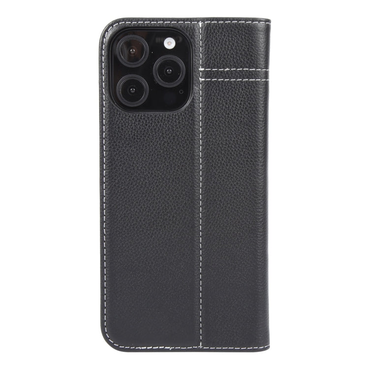 GEBEI Top-grain Horizontal Flip Leather Phone Case, For iPhone 16 Pro Max, For iPhone 16 Pro, For iPhone 16 Plus, For iPhone 16, For iPhone 15 Pro Max, For iPhone 15 Pro, For iPhone 15 Plus, For iPhone 15