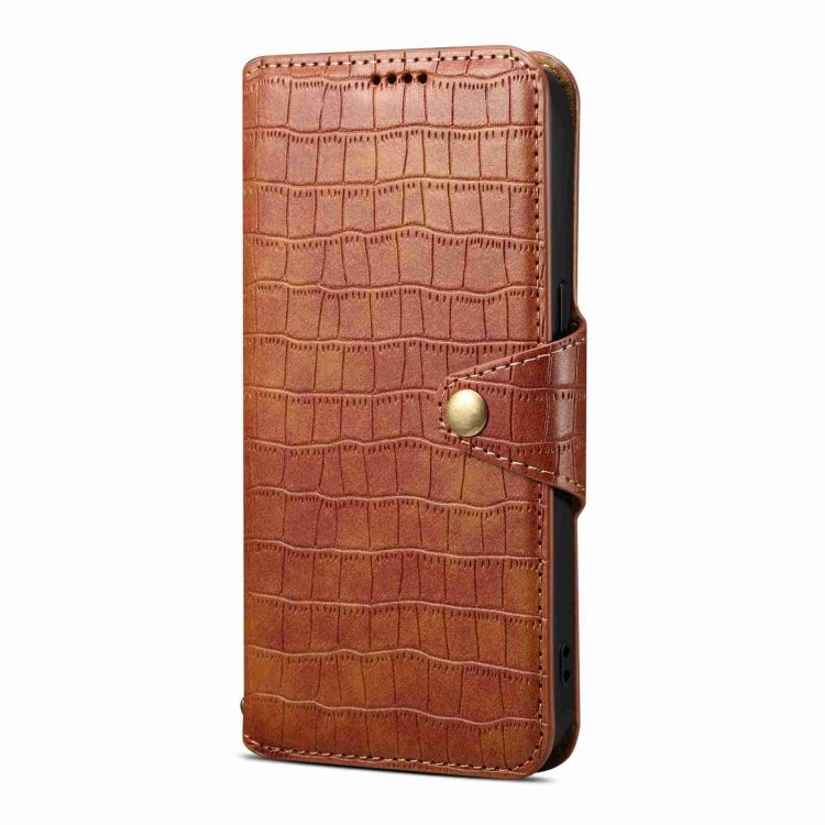 Denior Crocodile Texture Oil Edge Leather Phone Case, For iPhone 14 Plus, For iPhone 14, For iPhone 14 Pro, For iPhone 14 Pro Max, For iPhone 13 Pro Max, For iPhone 13 Pro, For iPhone 13, For iPhone 12