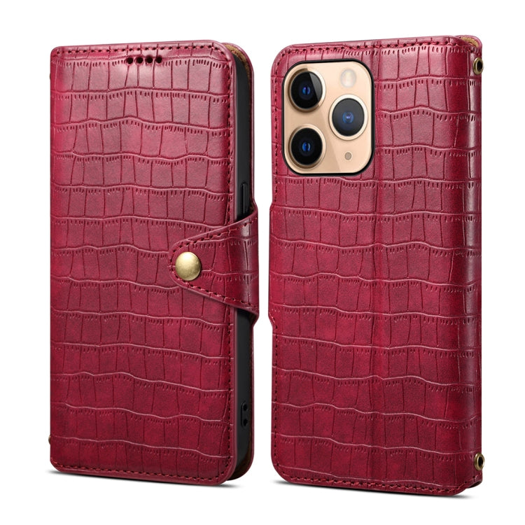 Denior Crocodile Texture Oil Edge Leather Phone Case, For iPhone 11 Pro Max, For iPhone 11, For iPhone 11 Pro