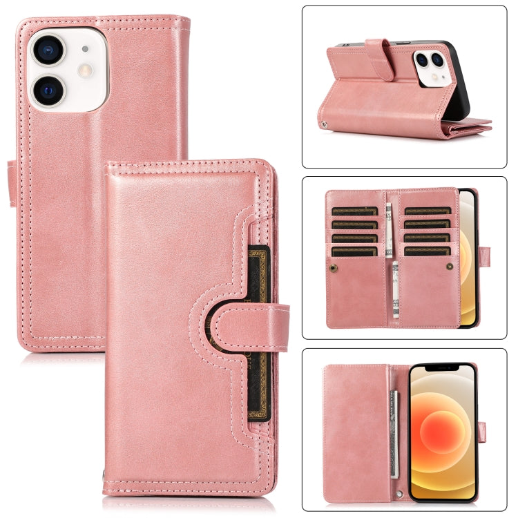 Wristband Card Slot Leather Phone Case, For iPhone 13 mini, For iPhone 12 / 12 Pro, For iPhone 12 Pro Max, For iPhone 12 mini, For iPhone 11 Pro Max