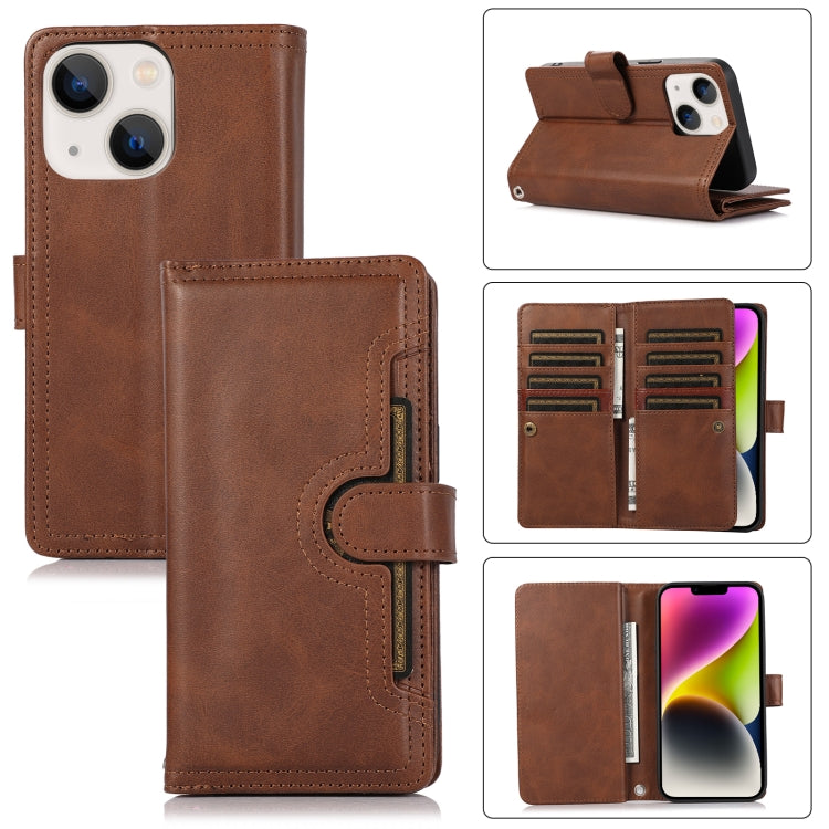 Wristband Card Slot Leather Phone Case, For iPhone 15 Pro, For iPhone 15 Plus, For iPhone 15, For iPhone 14 Plus, For iPhone 14