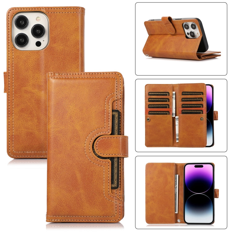 Wristband Card Slot Leather Phone Case, For iPhone 14 Plus, For iPhone 14, For iPhone 14 Pro, For iPhone 14 Pro Max