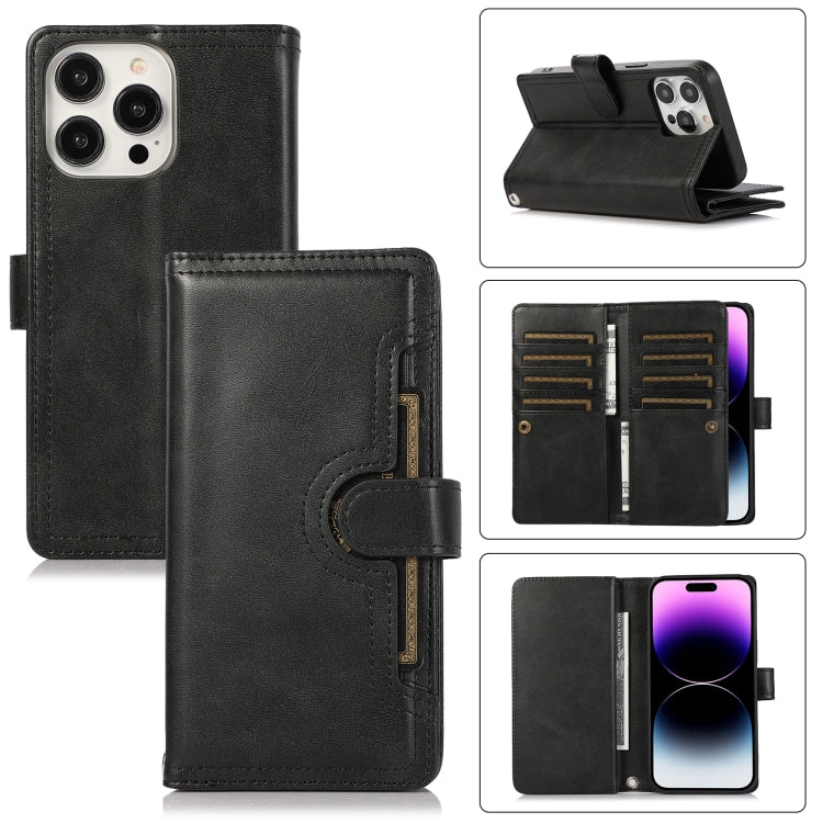 Wristband Card Slot Leather Phone Case, For iPhone 14 Plus, For iPhone 14, For iPhone 14 Pro, For iPhone 14 Pro Max