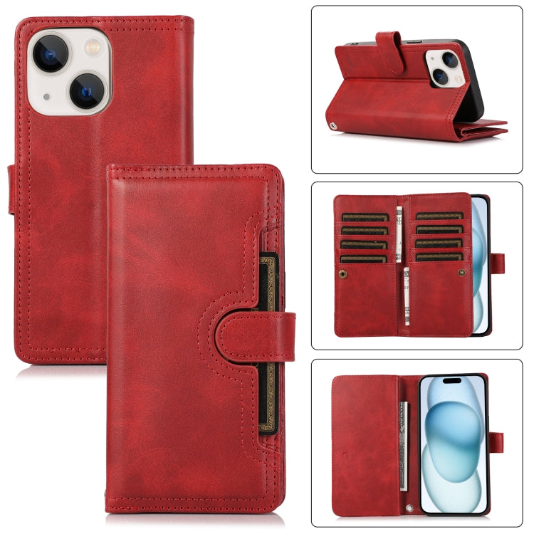 Wristband Card Slot Leather Phone Case, For iPhone 15 Pro, For iPhone 15 Plus, For iPhone 15, For iPhone 14 Plus, For iPhone 14