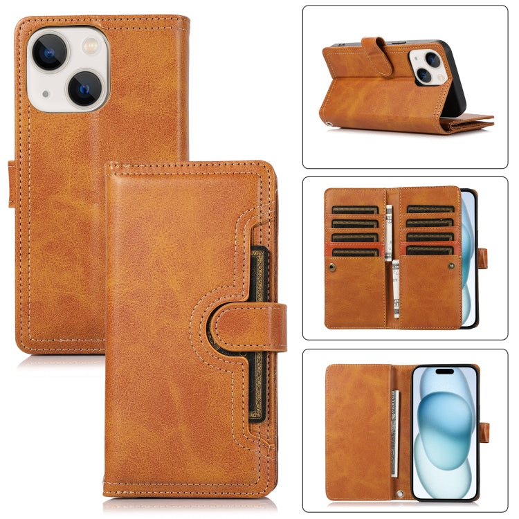 Wristband Card Slot Leather Phone Case, For iPhone 15 Pro, For iPhone 15 Plus, For iPhone 15, For iPhone 14 Plus, For iPhone 14