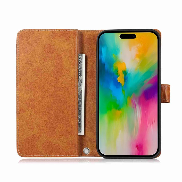 Wristband Card Slot Leather Phone Case, For iPhone 16 Pro Max, For iPhone 16 Pro, For iPhone 16 Plus, For iPhone 16