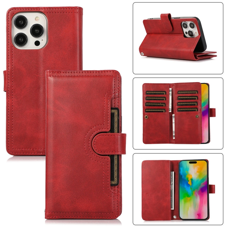 Wristband Card Slot Leather Phone Case, For iPhone 16 Pro Max, For iPhone 16 Pro, For iPhone 16 Plus, For iPhone 16