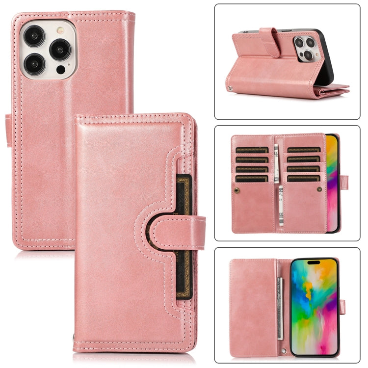 Wristband Card Slot Leather Phone Case, For iPhone 16 Pro Max, For iPhone 16 Pro, For iPhone 16 Plus, For iPhone 16