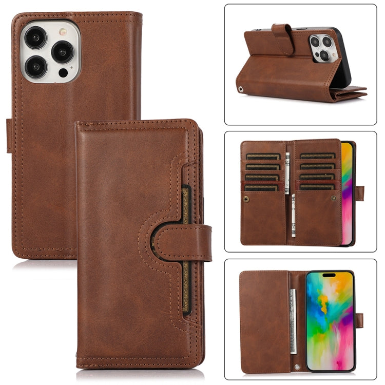 Wristband Card Slot Leather Phone Case, For iPhone 16 Pro Max, For iPhone 16 Pro, For iPhone 16 Plus, For iPhone 16