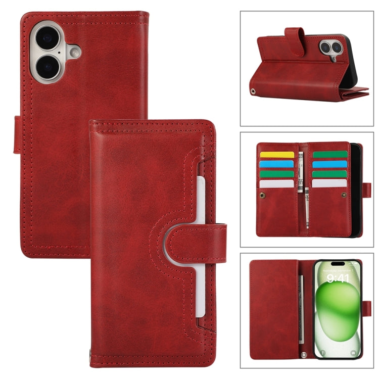 Wristband Card Slot Leather Phone Case, For iPhone 16 Pro Max, For iPhone 16 Pro, For iPhone 16 Plus, For iPhone 16