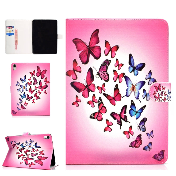 Colored Drawing Pattern Horizontal Flip PU Leather Case with Holder & Card Slot & Sleep / Wake-up Function, For iPad Pro 11 (2020), For iPad Pro 11 inch (2018)