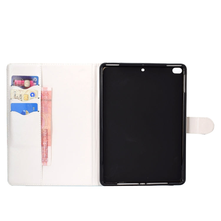 Colored Drawing Pattern Horizontal Flip PU Leather Case with Holder & Card Slot & Sleep / Wake-up Function, For iPad 10.2, For iPad Pro10.5 inch