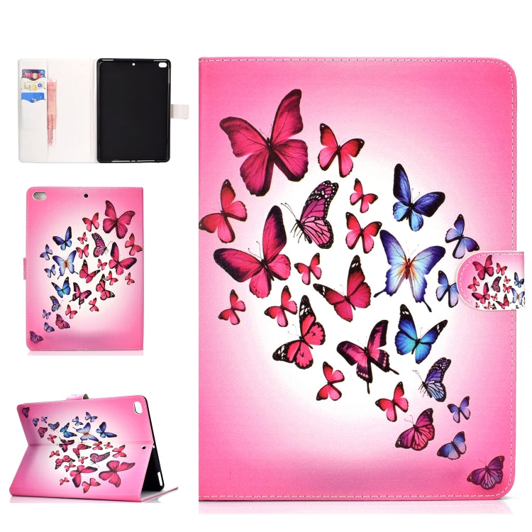 Colored Drawing Pattern Horizontal Flip PU Leather Case with Holder & Card Slot & Sleep / Wake-up Function, For iPad 10.2, For iPad Pro10.5 inch