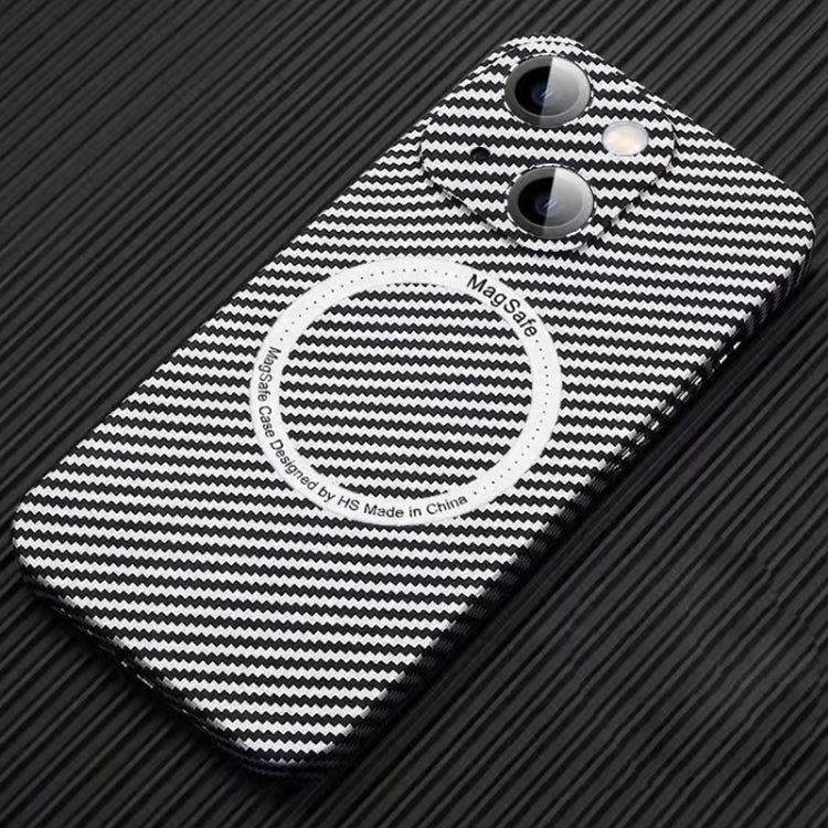 MagSafe Magnetic PC Carbon Fiber Phone Case with Lens Film, For iPhone 16 Pro Max, For iPhone 16 Pro, For iPhone 16 Plus, For iPhone 16, For iPhone 14 Plus, For iPhone 14, For iPhone 14 Pro, For iPhone 14 Pro Max