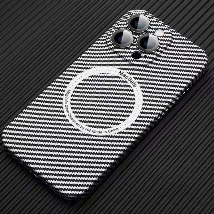 MagSafe Magnetic PC Carbon Fiber Phone Case with Lens Film, For iPhone 16 Pro Max, For iPhone 16 Pro, For iPhone 16 Plus, For iPhone 16, For iPhone 14 Plus, For iPhone 14, For iPhone 14 Pro, For iPhone 14 Pro Max