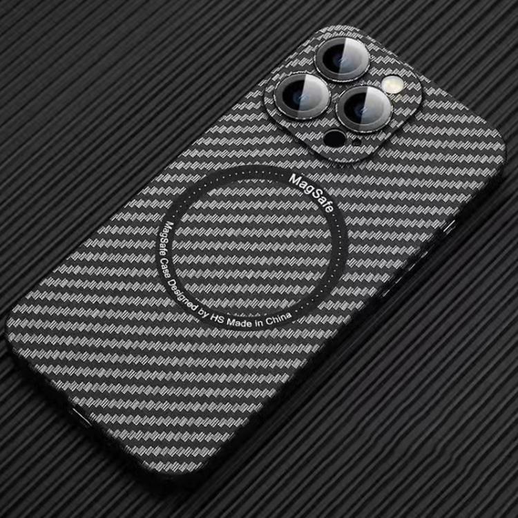 MagSafe Magnetic PC Carbon Fiber Phone Case with Lens Film, For iPhone 16 Pro Max, For iPhone 16 Pro, For iPhone 16 Plus, For iPhone 16, For iPhone 14 Plus, For iPhone 14, For iPhone 14 Pro, For iPhone 14 Pro Max