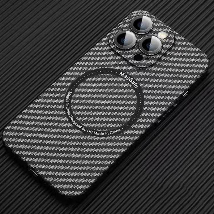 MagSafe Magnetic PC Carbon Fiber Phone Case with Lens Film, For iPhone 16 Pro Max, For iPhone 16 Pro, For iPhone 16 Plus, For iPhone 16, For iPhone 14 Plus, For iPhone 14, For iPhone 14 Pro, For iPhone 14 Pro Max, For iPhone 13 Pro Max, For iPhone 13 Pro