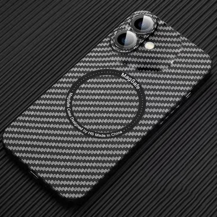 MagSafe Magnetic PC Carbon Fiber Phone Case with Lens Film, For iPhone 16 Pro Max, For iPhone 16 Pro, For iPhone 16 Plus, For iPhone 16, For iPhone 14 Plus, For iPhone 14, For iPhone 14 Pro, For iPhone 14 Pro Max