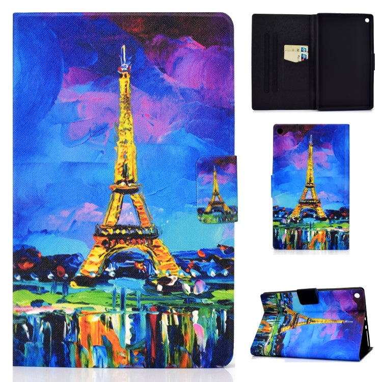 TPU Electric Pressed Horizontal Flip Leather Case with Holder & Card Slot & Sleep / Wake-up Function, For Kindle Fire HD 8 (2020), For Kindle Fire HD 10 2015 / 2017 / 2019, For Kindle Paperwhite 4 / 3 / 2 / 1, For iPad mini 5 / 4 / 3 / 2 / 1