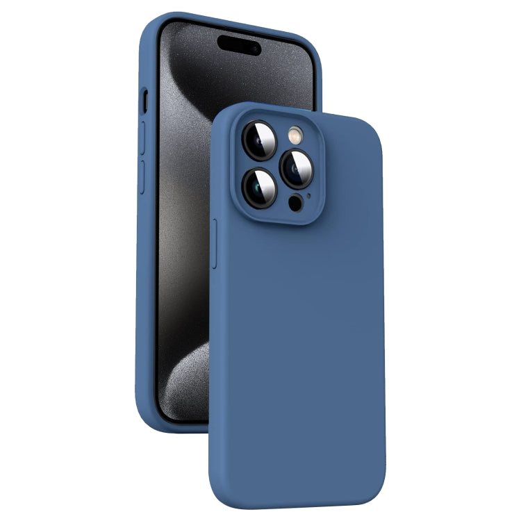 Microfiber Liquid Silicone Shockproof Phone Case, For iPhone 16 Pro Max, For iPhone 16 Pro, For iPhone 16 Plus, For iPhone 16, For iPhone 15 Pro Max, For iPhone 15 Pro