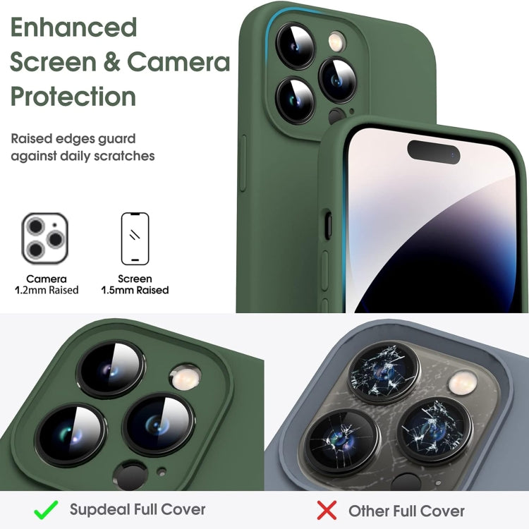 Microfiber Liquid Silicone Shockproof Phone Case, For iPhone 15 Plus, For iPhone 15, For iPhone 14 Plus, For iPhone 14, For iPhone 14 Pro, For iPhone 14 Pro Max