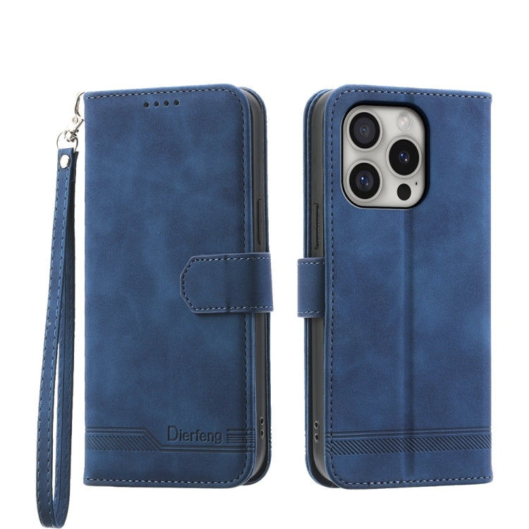 Dierfeng Dream Line TPU + PU Leather Phone Case, For iPhone 16 Pro Max, For iPhone 16 Pro, For iPhone 16 Plus, For iPhone 16, For iPhone SE 2024