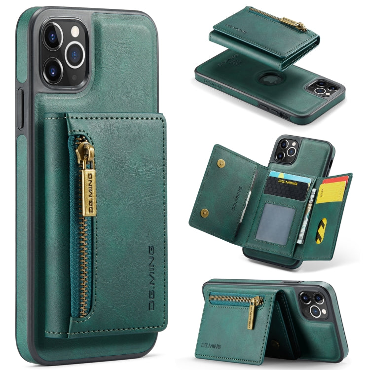 DG.MING M5 Series Zip RFID Multi Card Detachable Leather Phone Case, For iPhone 15 Pro, For iPhone 11 Pro Max