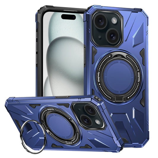 MagSafe Magnetic Shockproof Phone Case with Ring Holder, For iPhone 15 Plus, For iPhone 15, For iPhone 14 Plus