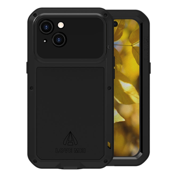 LOVE MEI Metal Shockproof Life Waterproof Dustproof Phone Case, For iPhone 15 Plus, For iPhone 15