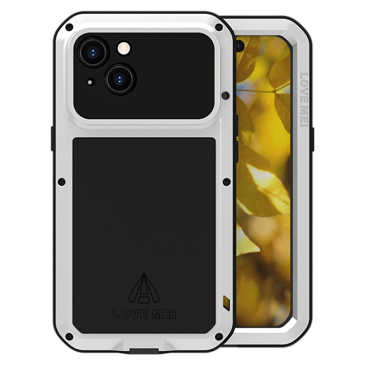 LOVE MEI Metal Shockproof Life Waterproof Dustproof Phone Case, For iPhone 15 Plus, For iPhone 15