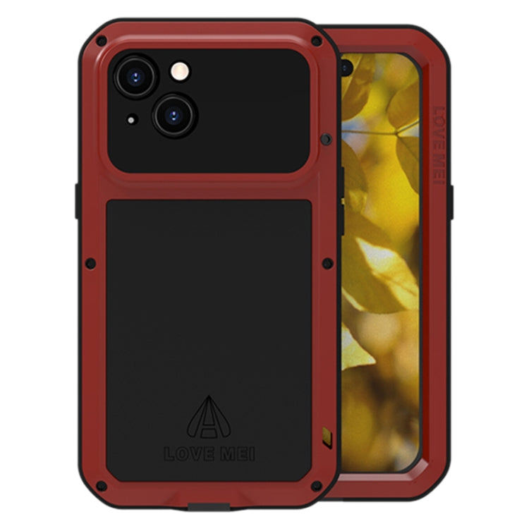 LOVE MEI Metal Shockproof Life Waterproof Dustproof Phone Case, For iPhone 15 Plus, For iPhone 15