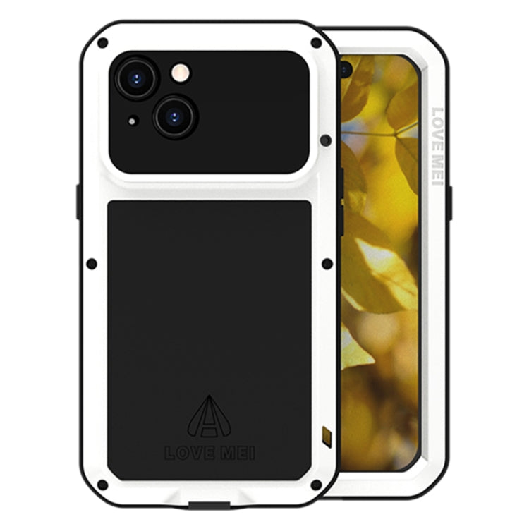 LOVE MEI Metal Shockproof Life Waterproof Dustproof Phone Case, For iPhone 15 Plus, For iPhone 15