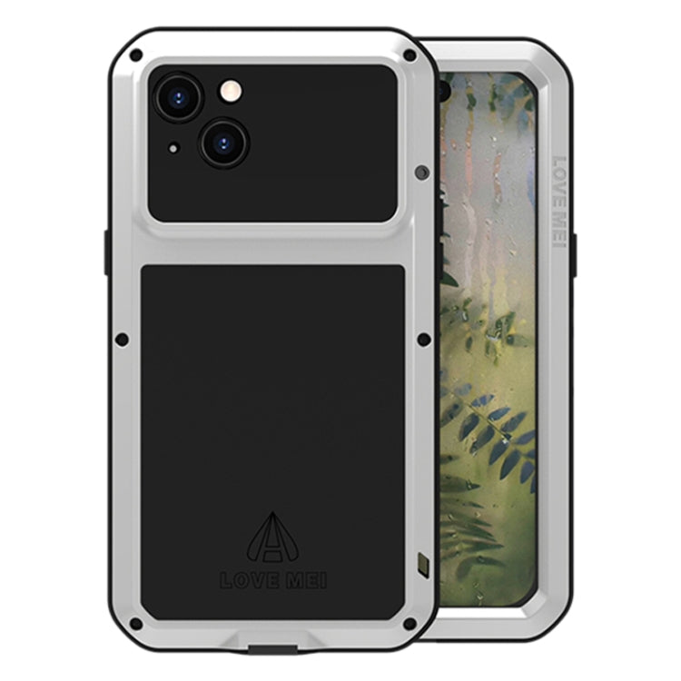 LOVE MEI Metal Shockproof Life Waterproof Dustproof Phone Case, For iPhone 15 Plus, For iPhone 15