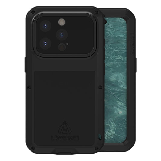 LOVE MEI Metal Shockproof Life Waterproof Dustproof Phone Case, For iPhone 15 Pro, For iPhone 15 Plus, For iPhone 15