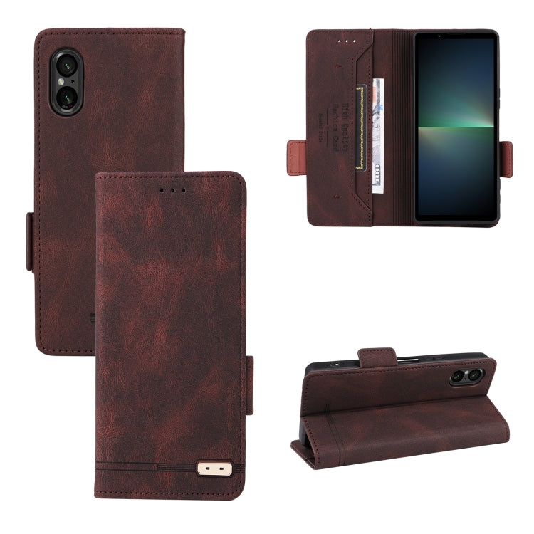 Magnetic Clasp Leather Phone Case, For Sony Xperia 10 VI 2024, For Sony Xperia 1 VI 2024, For Sony Xperia 5 V 2023